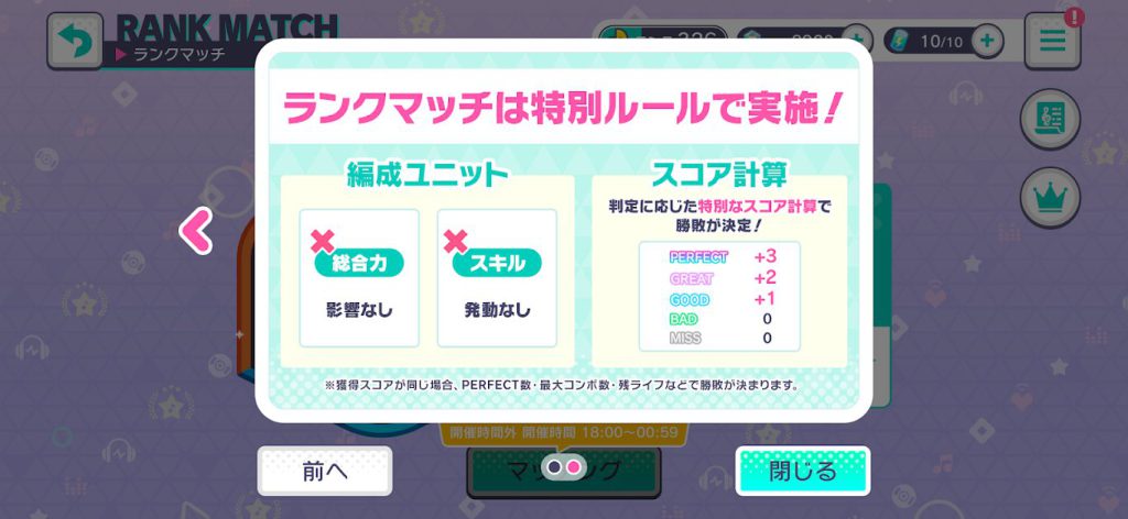 勝敗のシステム